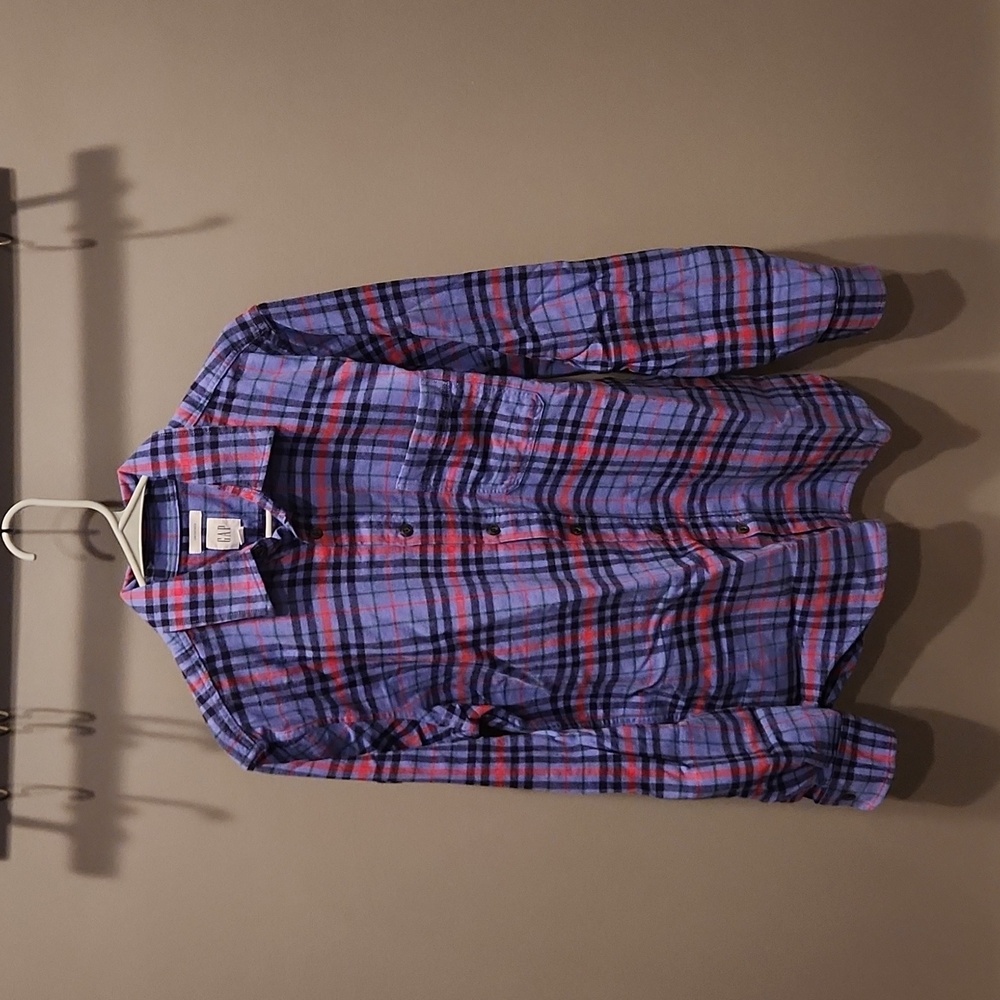 NWT Gap Men's Flannel shirt M - Picture 2 of 4